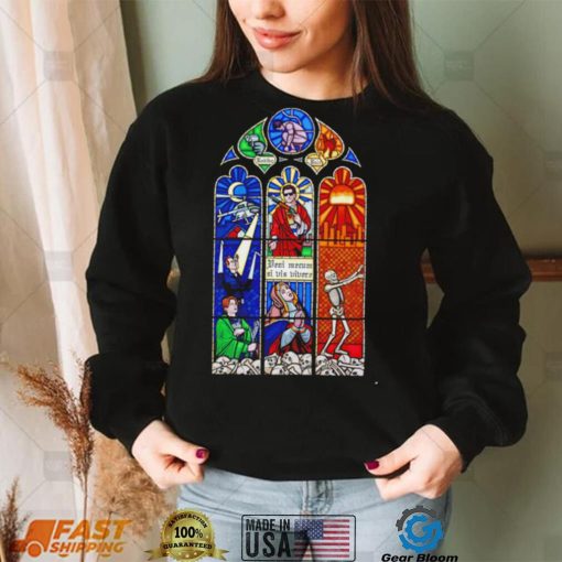 Rediba Dale Deni mecum si vis vivere stained glass shirt