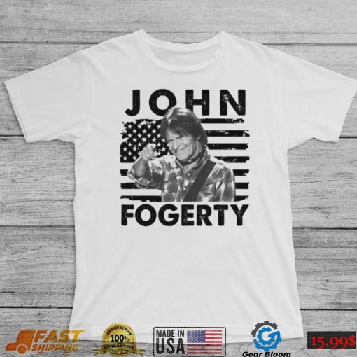 Retro American Flag John Fogerty Music Gift Shirt