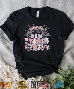 Retro Groovy Disco Ball Goodbye 2022 Happy New Year 2023 Shirt