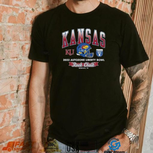 Rock chalk Kansas Jayhawks 2022 Autozone Liberty Bowl shirt