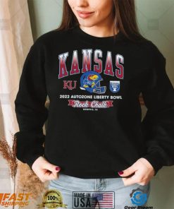 Rock chalk Kansas Jayhawks 2022 Autozone Liberty Bowl shirt