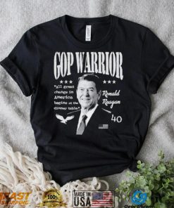 Ronald Reagan Gop Warrior All Great Change In America Begins At The Dinner Table T Sh Shirt