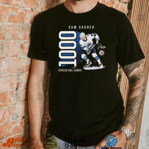 Sam Gagner Winnipeg Jets 1,000 Career Games T Shirt