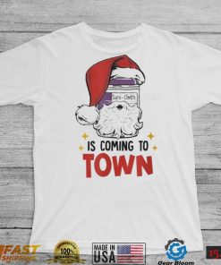 Sanicloth is coming to town funny Christmas nurse nursing shirt