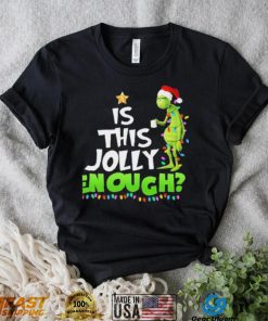 Santa Grinch Is This Jolly Enough Light Christmas Shirt