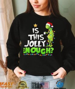 Santa Grinch Is This Jolly Enough Light Christmas Shirt