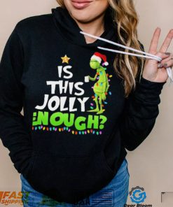 Santa Grinch Is This Jolly Enough Light Christmas Shirt