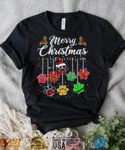 Santa Paws Merry Christmas light 2022 shirt