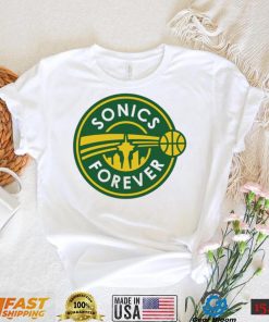 Seattle Sonics forever logo shirt