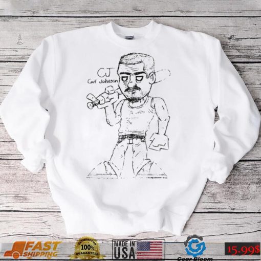 Sketch Design Grand Theft Auto Gta Carl Johnson Cj Shirt