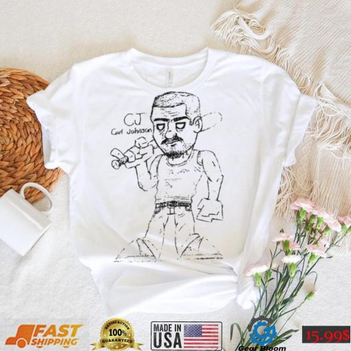 Sketch Design Grand Theft Auto Gta Carl Johnson Cj Shirt