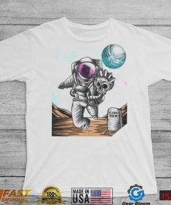 Slim Reaper Astronaut with skull the jumped with me shirt