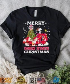 Snoopy Merry Christmas Ohio State Shirt