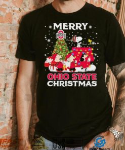 Snoopy Merry Christmas Ohio State Shirt