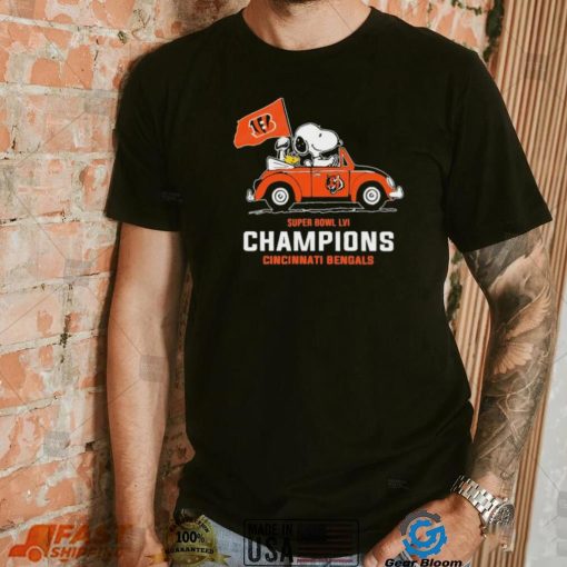 Snoopy Super Bowl Lvi Champions Cincinnati Bengals Shirt