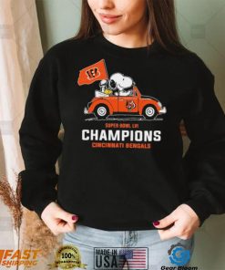 Snoopy Super Bowl Lvi Champions Cincinnati Bengals Shirt