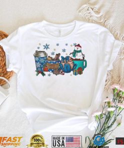 Snowman Coffee Snow Christmas shirt