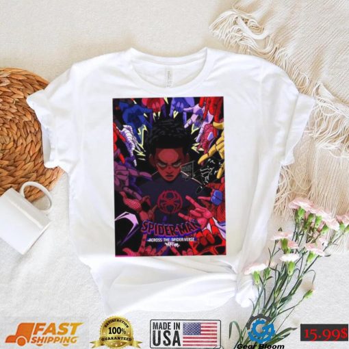 Spider man Across The Spider verse Made A John Wick Style Movie Poster shirt