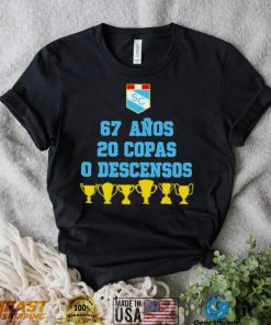 Sporting cristal 67 anos 20 copas 0 descensos T shirt