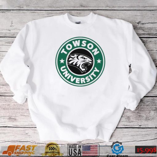 Starbucks Logo Parody Towson University Shirt