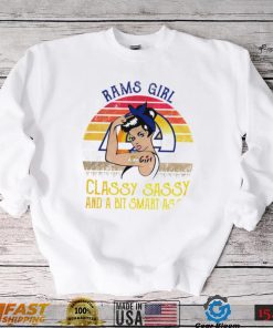 Strong girl Los Angeles Rams girl classy sassy and a bit smart assy vintage 2022 shirt