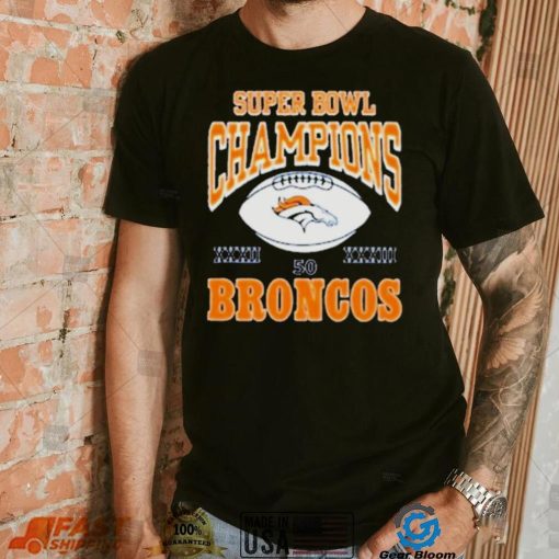 Super Bowl champions 50 Broncos logo shirt