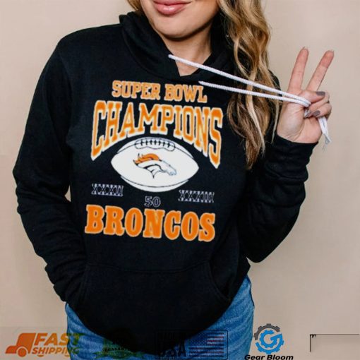 Super Bowl champions 50 Broncos logo shirt