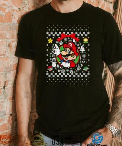 Super Mario Classic Ugly Christmas T Shirt Mario Graphic