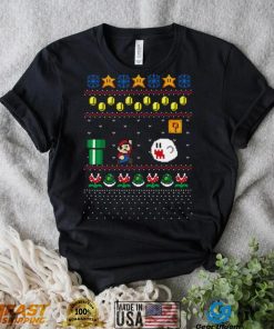 Super Mario Design Pattern Ugly Christmas shirt