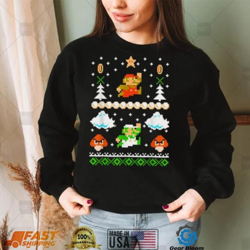 Super Mario Mario Goomba Ugly Christmas T Shirt