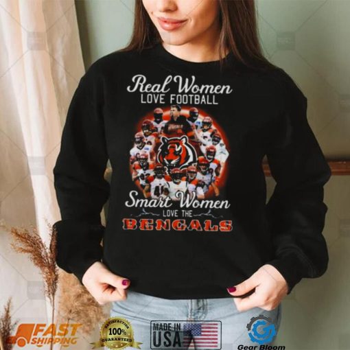 Real women love baseball smart women love the Cincinnati Bengals signatures 2022 shirt