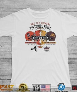 Syracuse orange vs Minnesota golden gophers bad boy mowers pinstripe bowl shirt