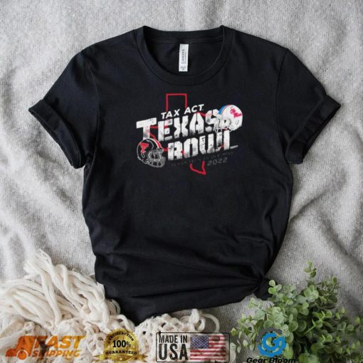 Texas Tech Vs Ole Miss 2022 TaxAct Texas Bowl State Shirt