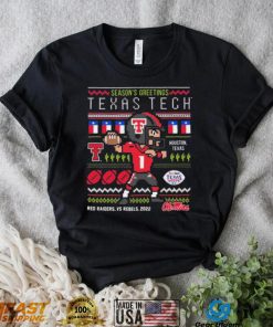 Texas Tech Vs Ole Miss Football 2022 Taxact Texas Bowl Season’s Greetings Christmas Ugly Shirt