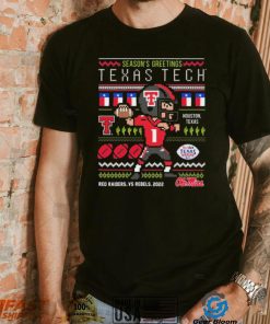 Texas Tech Vs Ole Miss Football 2022 Taxact Texas Bowl Season’s Greetings Christmas Ugly Shirt