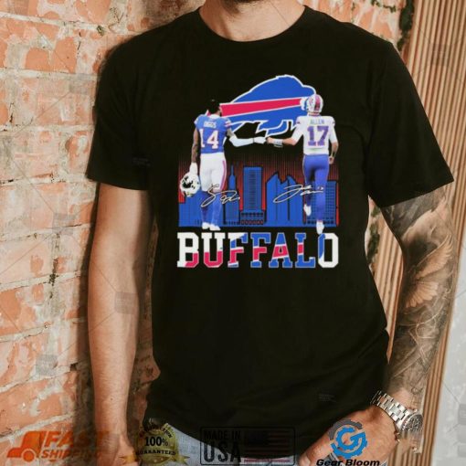 The Bills Josh Allen and Stefon Diggs Signatures Shirt