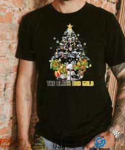 The Black And Gold Trees Team Steelers Christmas Shirt