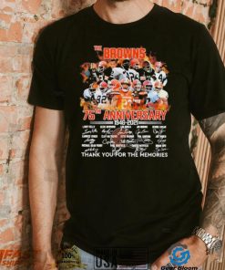 The Browns 75th Anniversary Thank You For The Memories Shirt