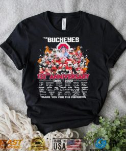 The Buckeyes 132nd Anniversary 1890 2022 Thank You For The Memories Shirt