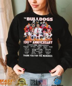 The Bulldogs 130th Anniversary Signature Thank You For The Memories Shirt