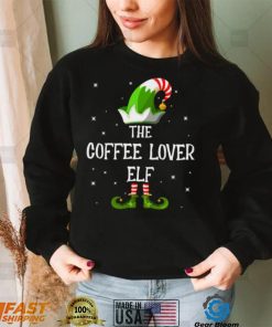 The Coffee Lover Elf Family Matching Group Funny Christmas T Shirt