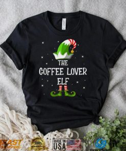 The Coffee Lover Elf Family Matching Group Funny Christmas T Shirt