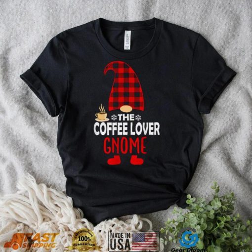 The Coffee Lover Gnome Family Xmas Funny Christmas T Shirt