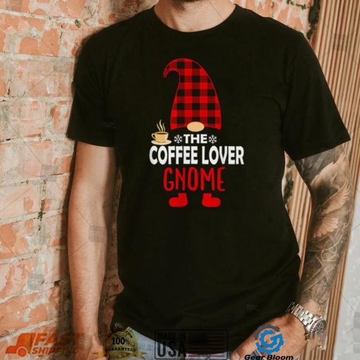 The Coffee Lover Gnome Family Xmas Funny Christmas T Shirt