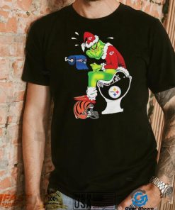 The Grinch Chiefs Shit On Toilet Steelers And Other Teams Bengals, Patriots Shirt