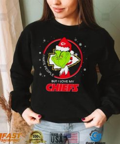 The Grinch I Hate People But I Love My Kansas City Chiefs Christmas T Shirt