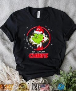 The Grinch I Hate People But I Love My Kansas City Chiefs Christmas T Shirt