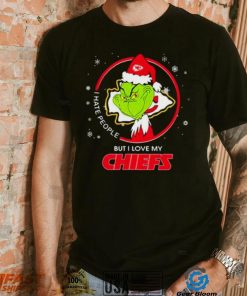 The Grinch I Hate People But I Love My Kansas City Chiefs Christmas T Shirt