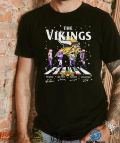 The Minnesota Vikings Christmas Team Abbey Road Signatures Shirt