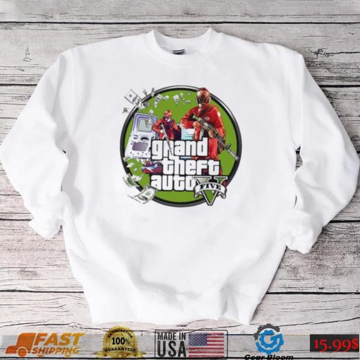 The Money Heist Grand Theft Auto Gta Five Logo shirt